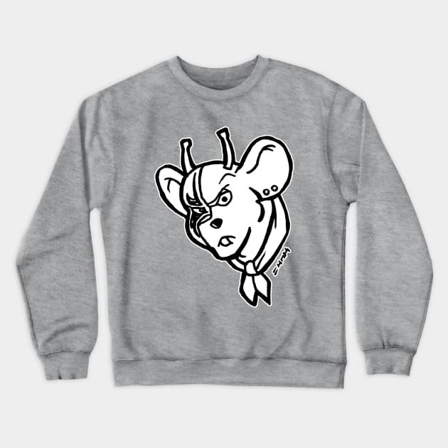 Vinnie the Biker Mouse Crewneck Sweatshirt by sketchnkustom